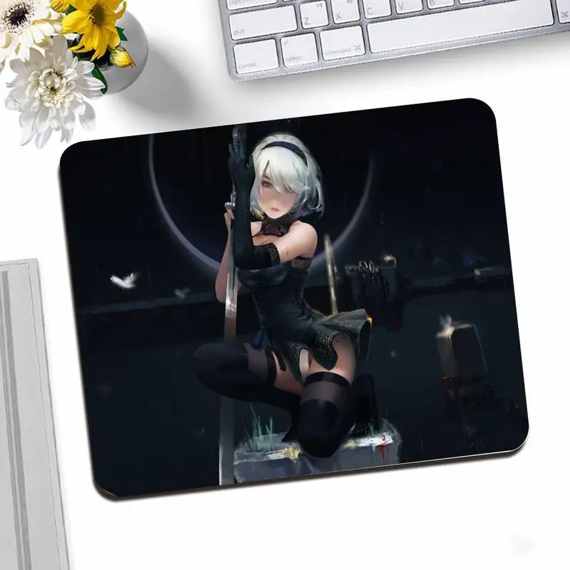 

Nier Automata Durable Rubber Mouse Mat Pad Desktop Mousepad Gaming Small Mouse Pad 25X20CM Keyboard Mat
