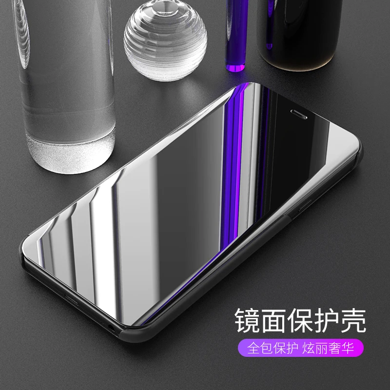 Для Samsung Galaxy S7 S8 S9 зеркальный Прозрачный чехол для Plus флип-кейс Capa s9 | Мобильные