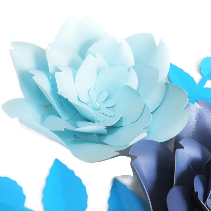 DIY гигантские бумажные цветы искусственные розы фон 5 шт. + 4 оставленных свадебных