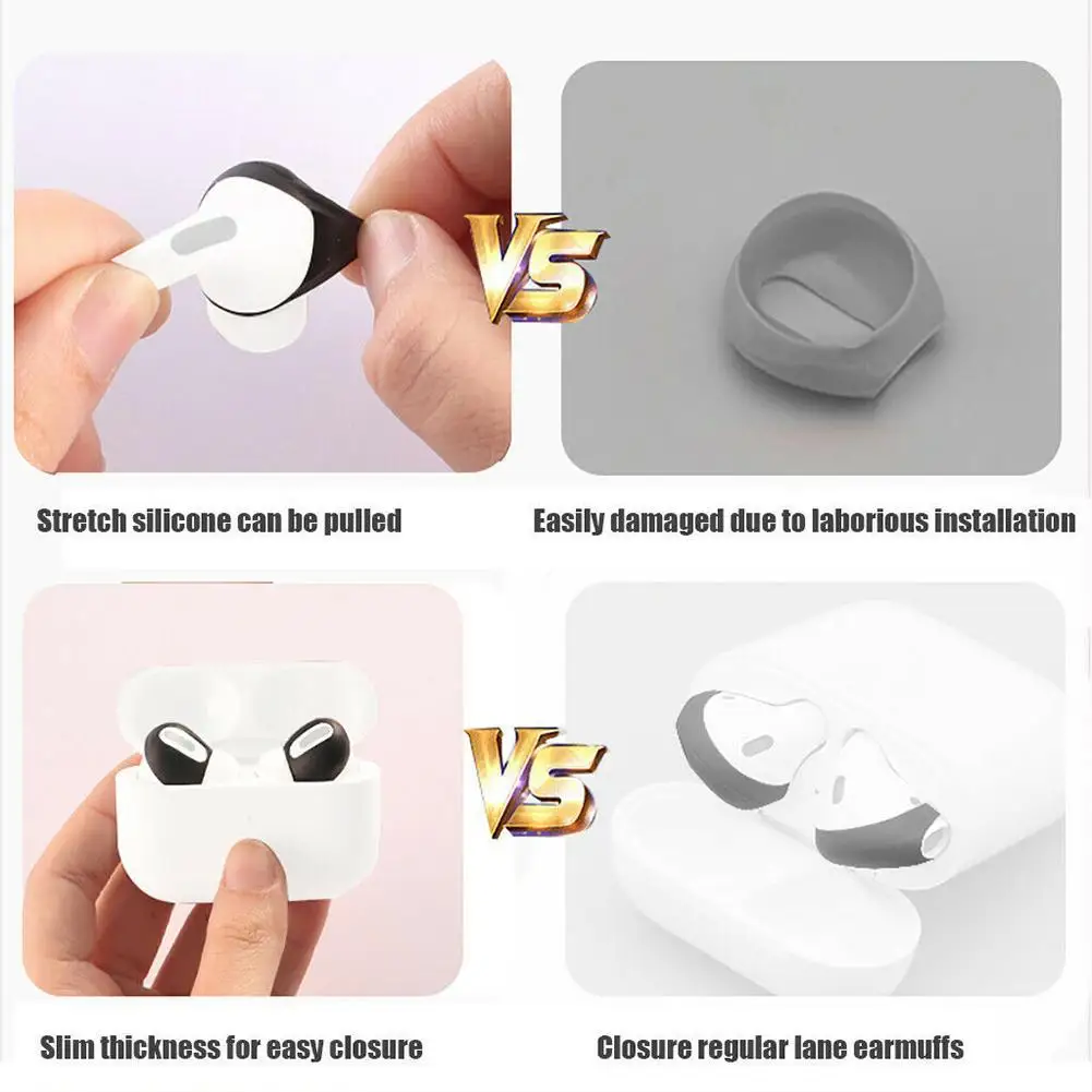 

Earphone Earphone Sleeve For Airpods Pro Silicone Cap Earbuds Soft Slip Eartips Ultra Anti Eartips Thin Cap Earbuds T8C8