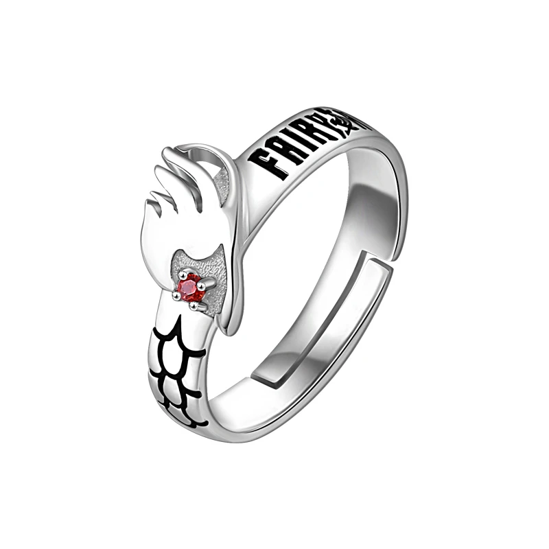 Новинка комикс мультфильм S925 серебро Сказочный хвост Natsu Dragneel кольцо косплей