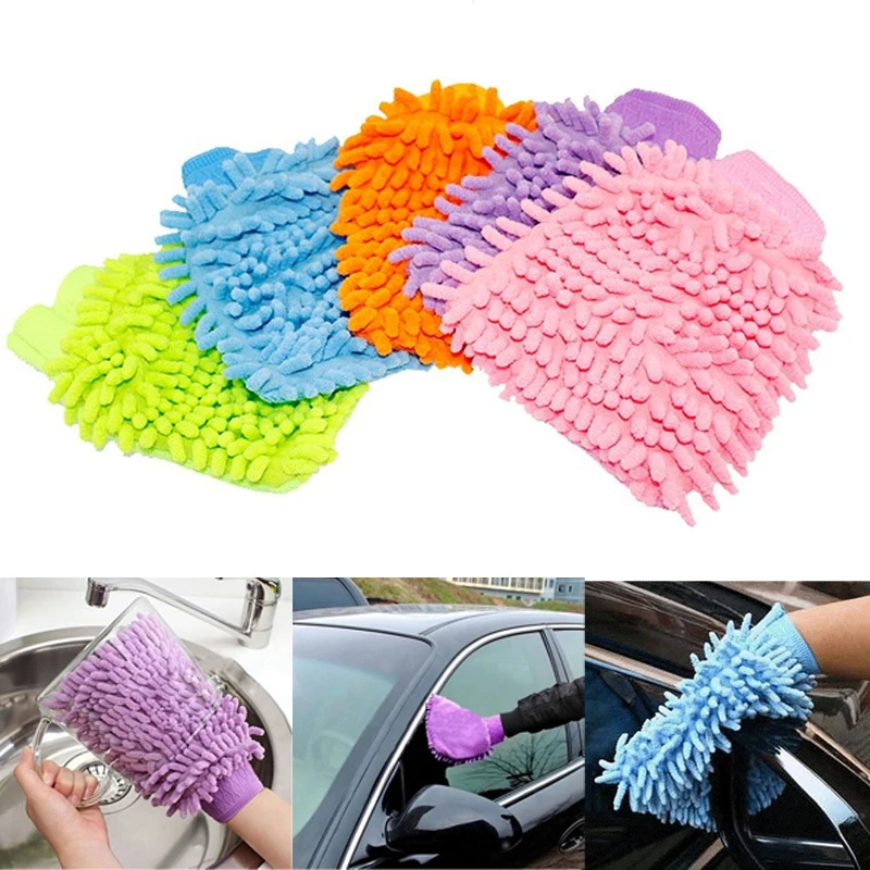Полотенце-Перчатка из микрофибры для ухода за автомобилем | Дом и сад