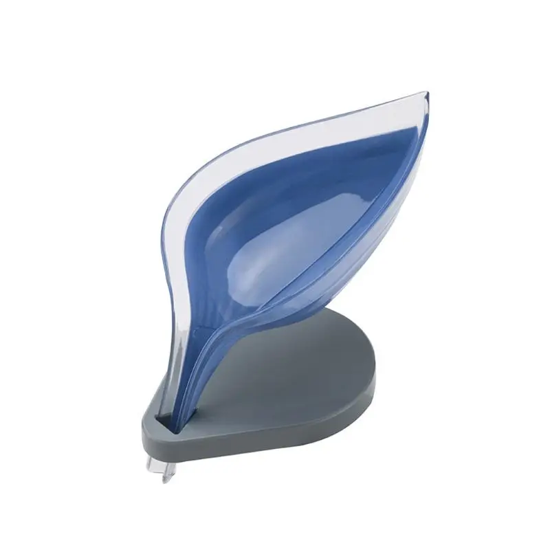

Leaf Shape Suction Drain Soap Box Sucker Dish Anti Slip Rack Tray Bathroom Tool 85LA