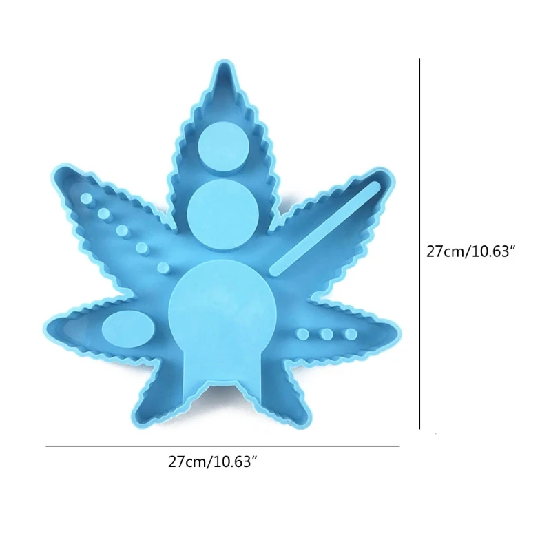 

Leaf Shape Cigarette Spice Grinder Epoxy Resin Mold Serving Tray Silicone Mould DIY Crafts Jewelry Home Decorations Casting Too