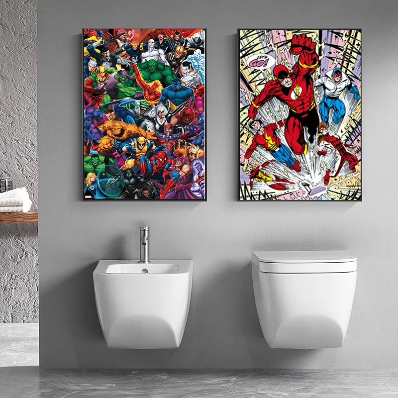 

Marvel Comics Avengers Captain America Iron Man Canvas Painting Poster and Prints Wall Art Pictures for Living Room Home Decor