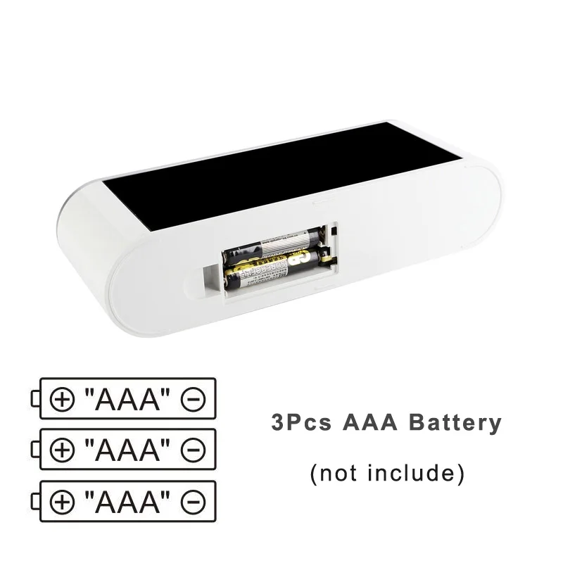 EAAGD цифровой будильник светодиодный дисплей с диммером USB зарядка 12/24 часов