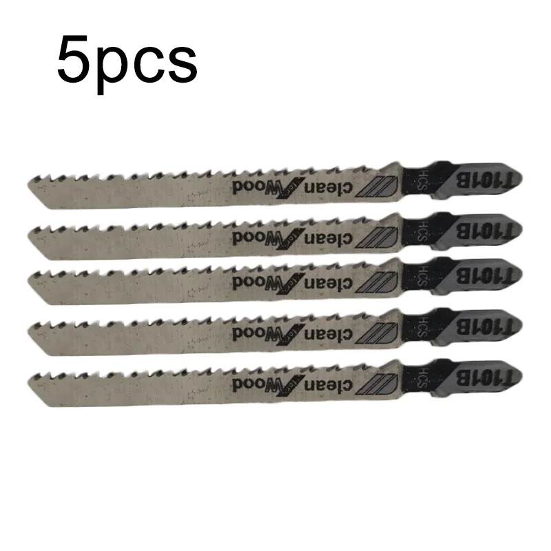 

5pcs/Set 4 inch 10 TPI HCS T-Shank Jigsaw Blades T101B for Bosch Wood Cutting