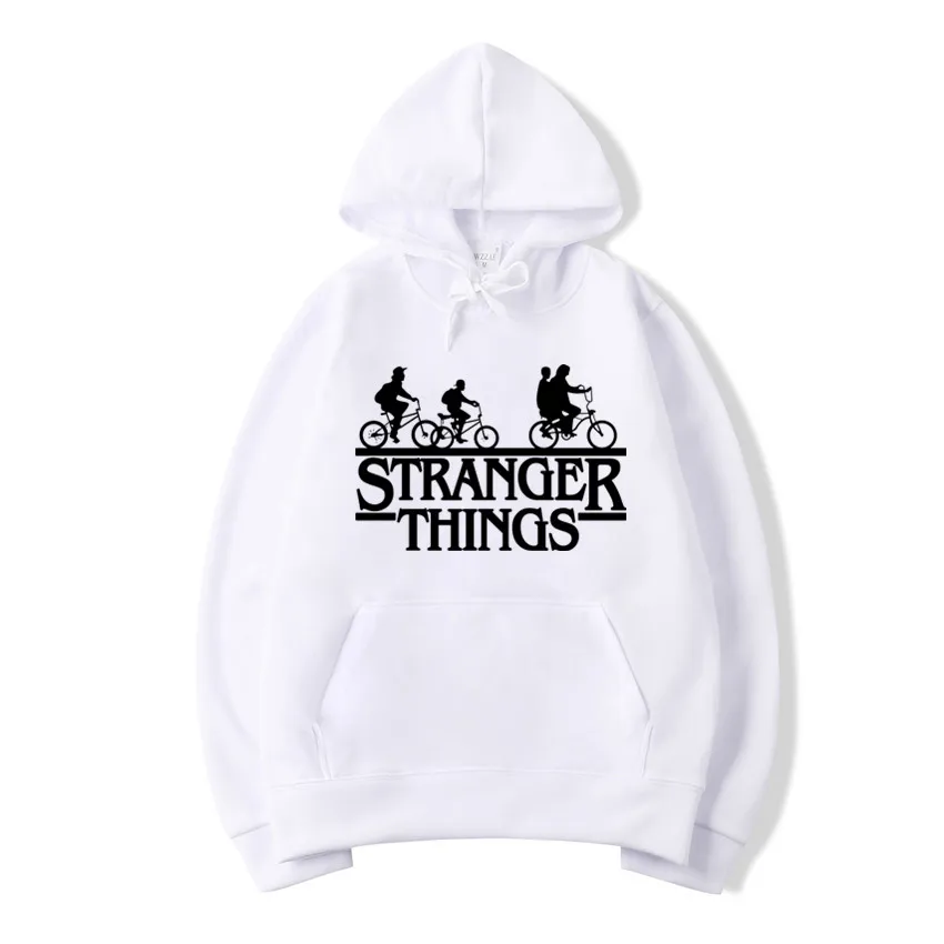 Модные лица странные вещи с капюшоном Мужские Женские стильные толстовки и