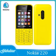 Nokia 220（2014）Refurbished-Original  phones l Nokia 220 Dual sim Card 2G GSM 1100mAh Unlocked Cheap Celluar Phone refurbished