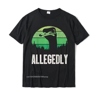 allegedly ostrich t shirt funny bird lover t shirt street cotton men tees fashionable company t shirt