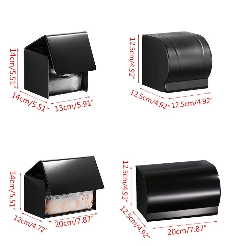 

Настенный алюминиевый держатель для туалетной бумаги, водонепроницаемый фотобокс для хранения