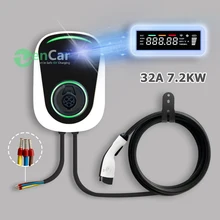 32A 1 phase EV Charger J1772 Electric Vehicle Charging Station Electric Car Wallbox Plug and Play for Nissan Leaf