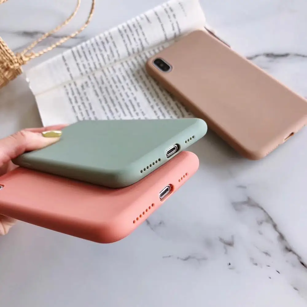 Чехол для телефона яркого цвета Apple iPhone X XR 11 Pro XS Max чехол 8 7 6S 6 милые мягкие