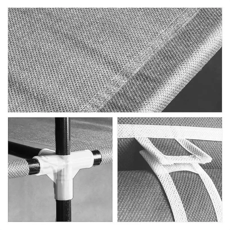 172*134*43CM Non-woven Wardrobe Bedroom Cloth Portable Folding Light Clothing Storage Cabinet Dustproof Closet HWC | Мебель
