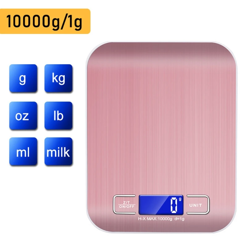 

Slim Electronic Kitchen Digital Scale 5kg/1g 10kg/1g Weight Weighing Balance