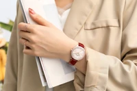 new design top brand womens quartz watches daily wear waterproof leather clocks rel%c3%b3gio