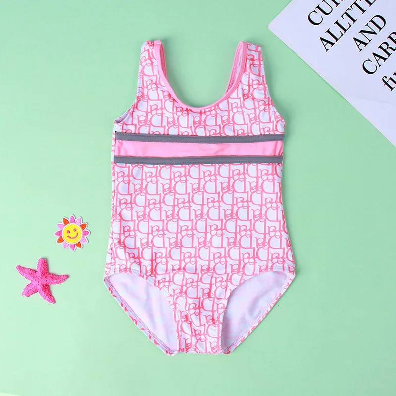 Детский купальный костюм 2021 Новых Девочек Цельный Купальник Горячая праздника