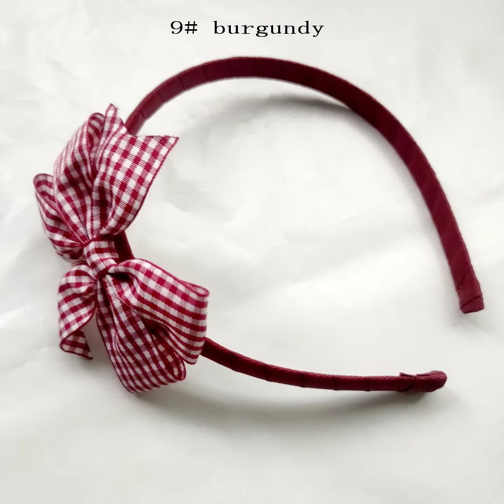 60 шт. пластиковые банты для волос в клетку с V-образным вырезом | Аксессуары одежды