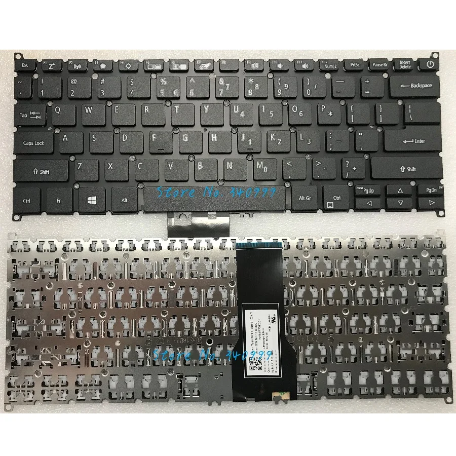 

New Keyboard For Acer Swift SF114-32 SF114-32-P2PK SF114-32-P30S N17W6 Black US
