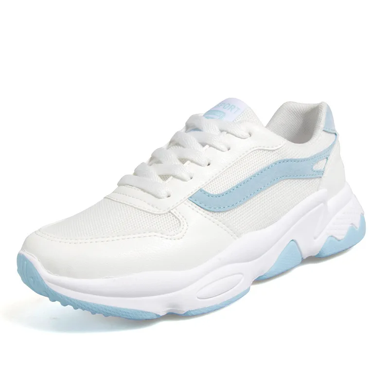 Кроссовки женские сетчатые дышащие легкие плоская подошва амортизирующие обувь