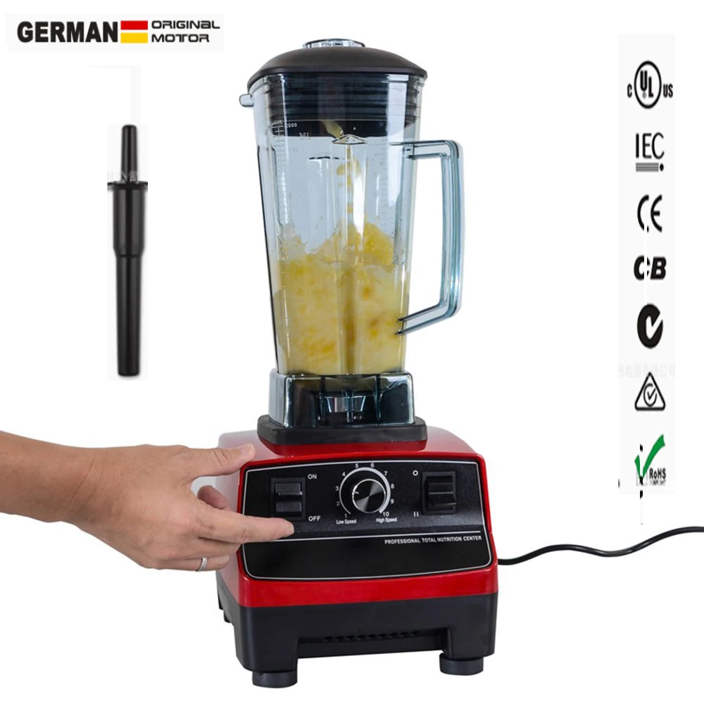 2L Heavy Duty Commercial Blender Professional Blender Mixer Food Processor Japan Blade Juicer Ice Smoothie Machine 2200W