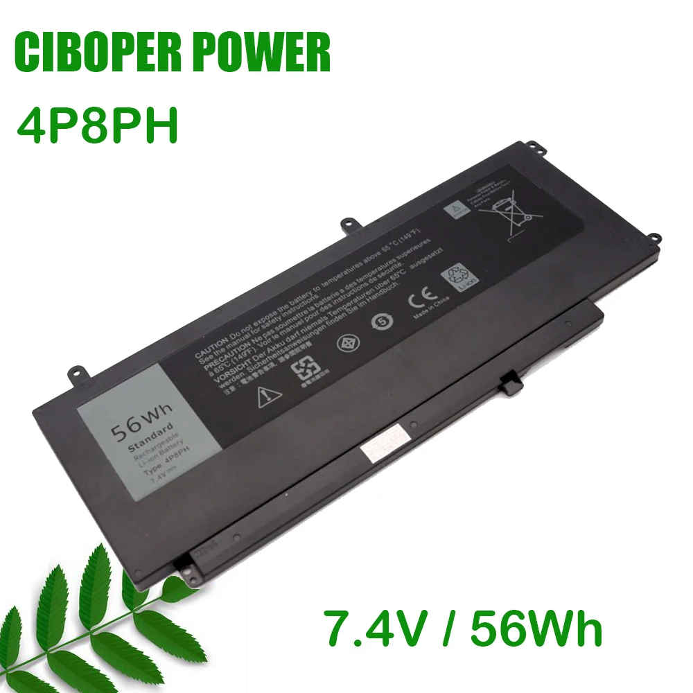 Фото Аккумулятор для ноутбука 4P8PH 7,4 В 56 Втч D2VF9 11,1 В 43 ВтH для Inspiron 15 7547 7548 N7547 Vostro 5459 P68G001 P41F001 G05H0 PXR51 Series №2