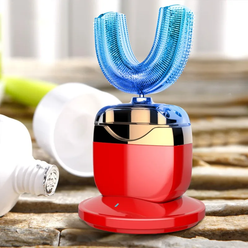 Унисекс для взрослых u образная электрическая зубная щетка Беспроводная зарядка