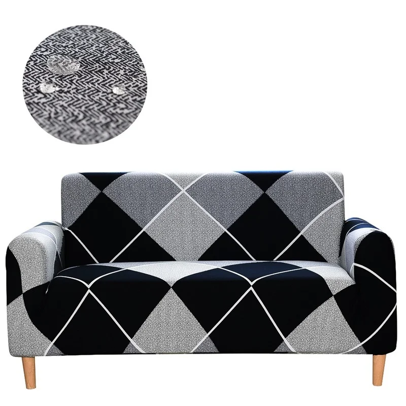 

Waterproof Christmas Printed Sofa Cover Elastic Full Cover European Double Three-person Fabric Combination Non-slip Towel