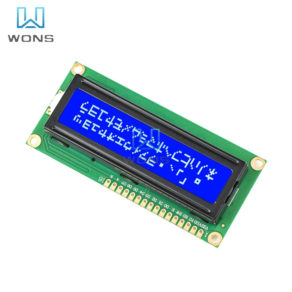 Последовательный ЖК-модуль I2C SPI 1602 экран дисплей с подсветкой 16*2 символа плата