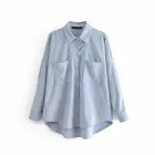 Женская Вельветовая рубашка, свободная однотонная блузка большого размера в стиле бохо, Повседневная рубашка на весну и осень