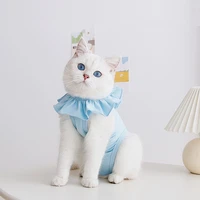 pet cat recovery weaning suit sterilization clothes breathable elastic vest wound protection clothes cat accessories
