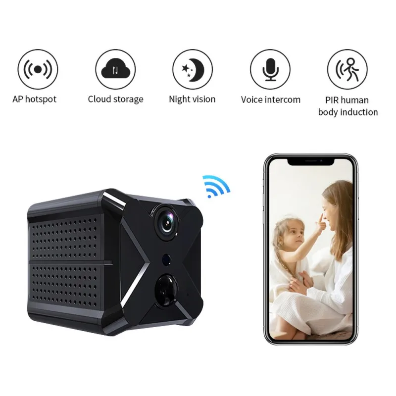 

200W Pixel Mini Wifi Camera 1080P Full HD Home Security Camcorders Motion Detection DV DVR Video Recorder Security Cam Monitor