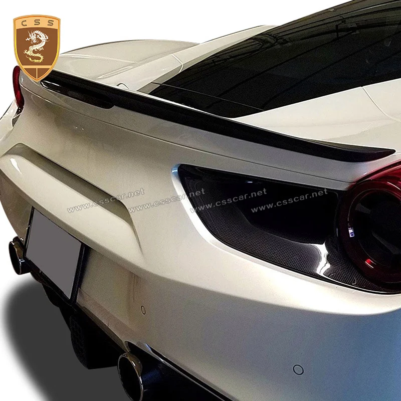 Заднее крыло из углеродного волокна CSSYL для Ferrari 488 GTB задний спойлер