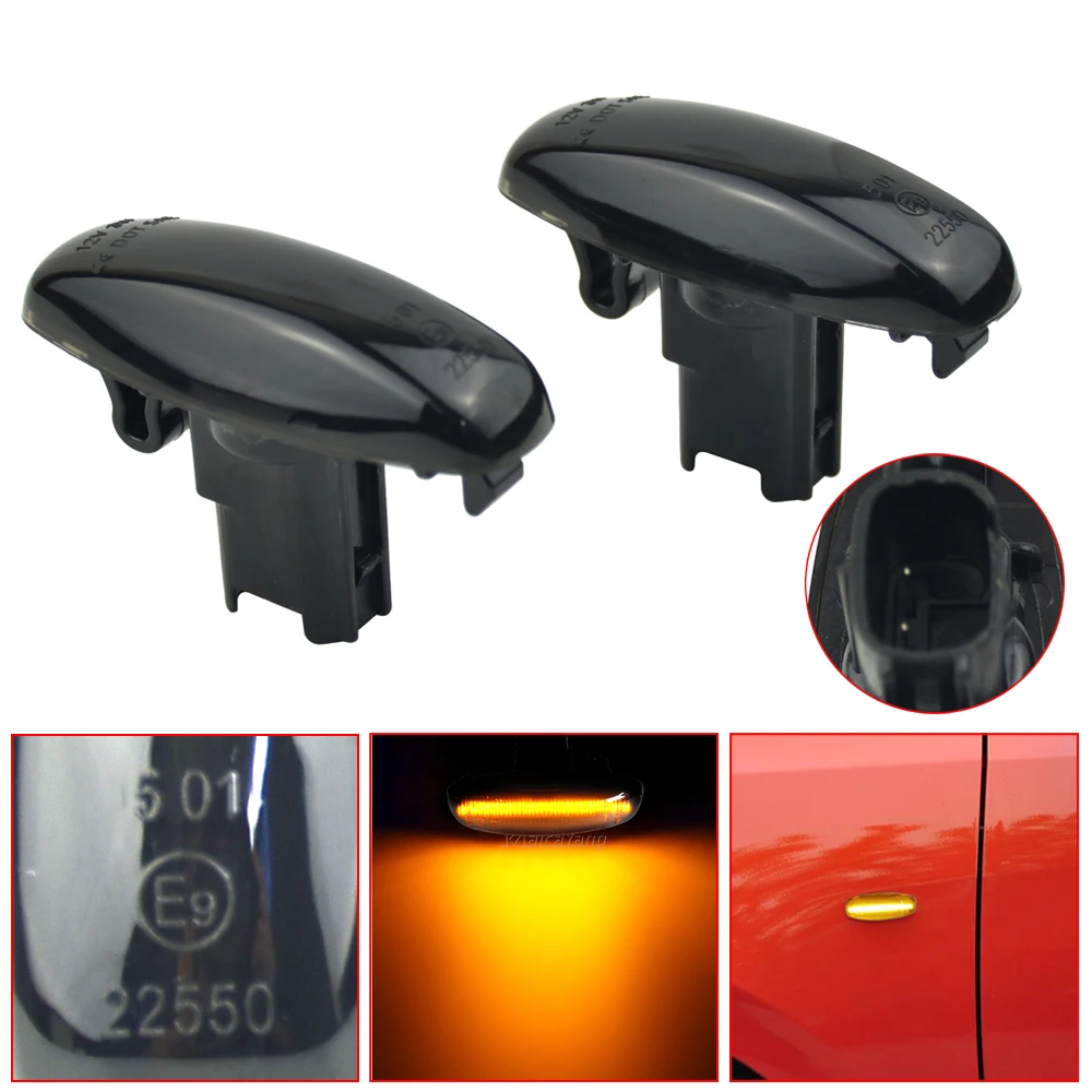 

For Toyota Yaris Vios LED Turn Signal Side Marker Light Sequential Lamp Indicator 2014 2015 2016 2017 2018 2019