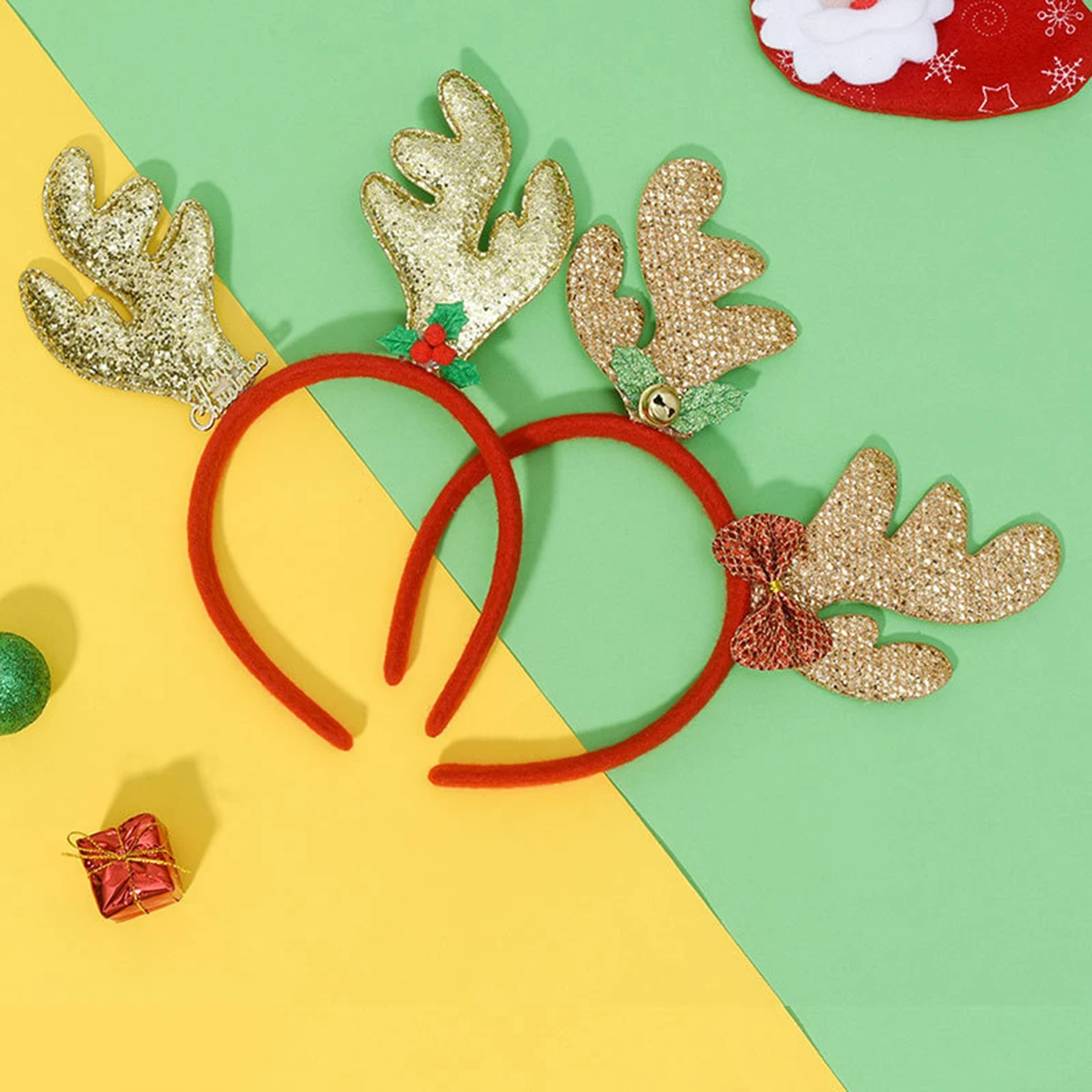 Ободок для волос в виде рогов Санта-Клауса лося 2 шт. | Тематическая одежда и