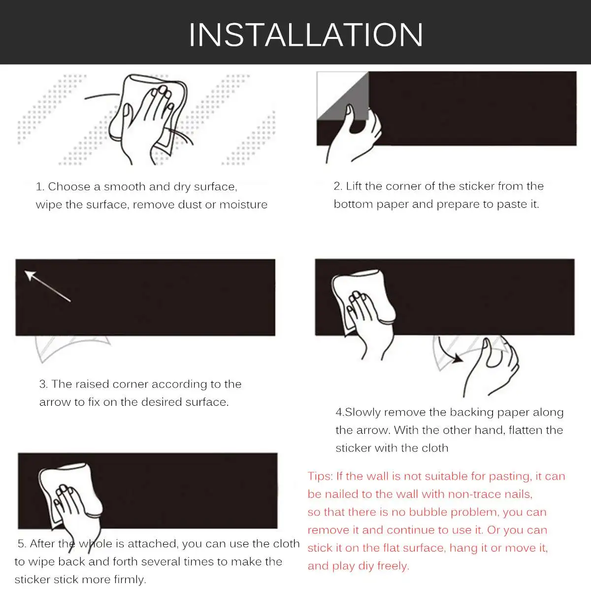 

Magnetic Wallpaper Self-adhesive Blackboard Stickers Children Graffiti Wall Stickers Office Presentation Boards Whiteboard