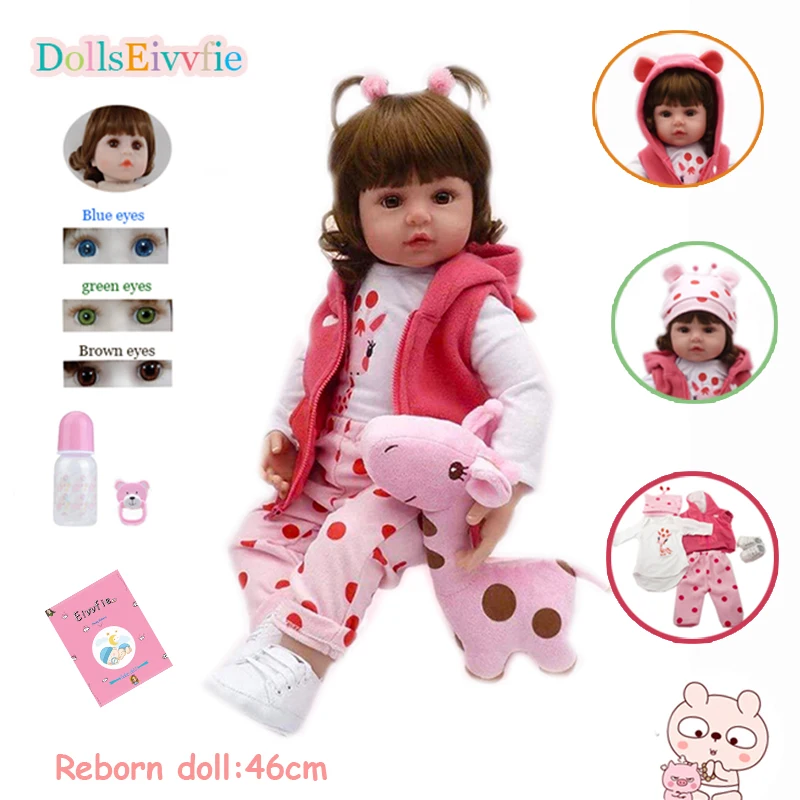 48 см все силиконовые куклы Bebe Reborn Детские реалистичные мягкие удобные игрушки