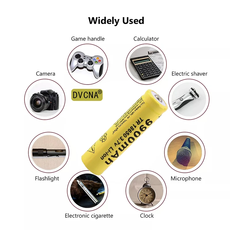 Аккумулятор 18650 литиевая аккумуляторная батарея 9900 мА · ч 3 7 в для яркой