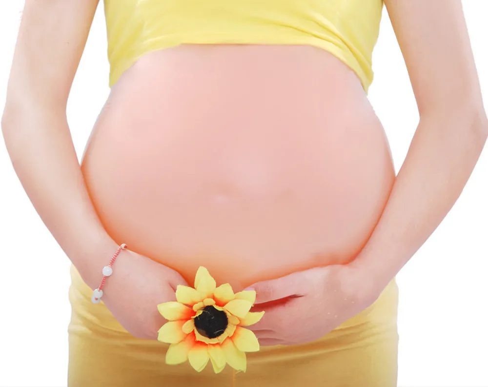 Искусственный силиконовый искусственный живот среднего размера 4 5 месяцев