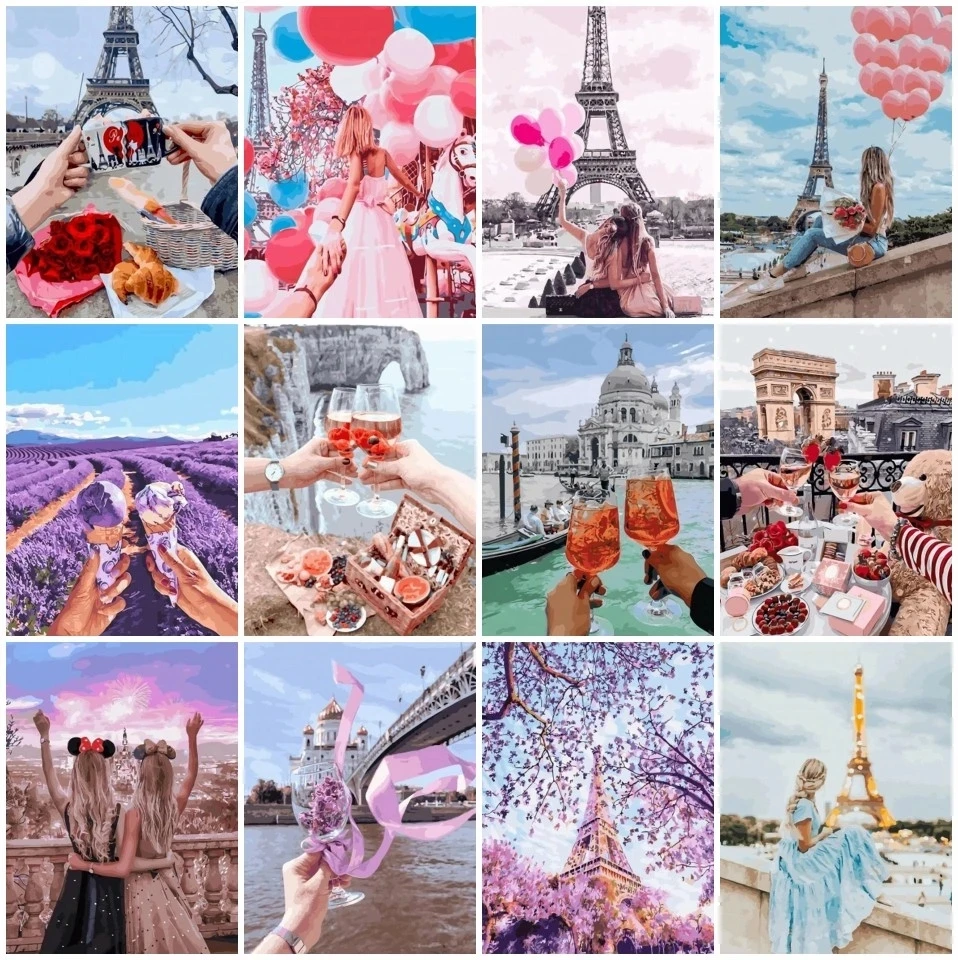 

Набор для рисования по номерам на холсте Девушка, масляные краски