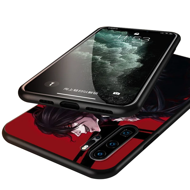 

Anime Hellsing Alucard Fan Black Cover For Huawei P40 P30 P20 P10 P9 P8 Lite E 5G 2017 2019 Pro Plus Phone Case