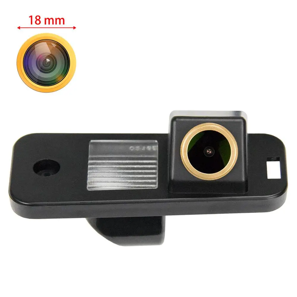 

Misayaee Car Rear View Golden Reverse Backup Camera Plate Light for Hyundai Santa Fe IX25 IX45 Azera Carens Creta 2013 2014 2015