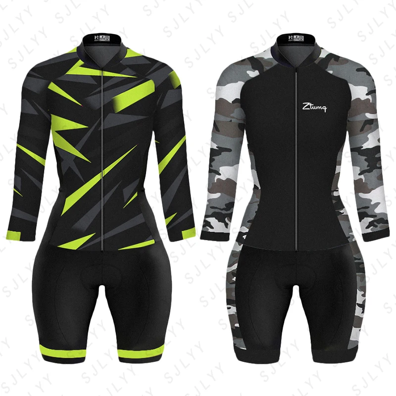 

Triathlon Uniform Women's Cycling Monkey Coverall Jumpsuit Summer Bicycle Jersey Set Clothing Bike Riding MTB Sportwear Skinsuit