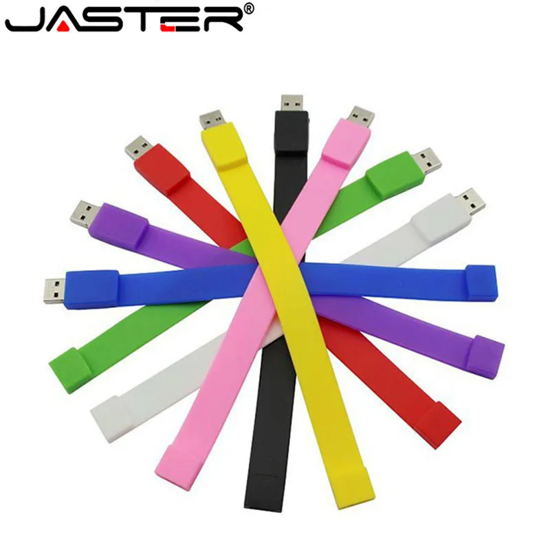 Флэш накопитель JASTER силиконовый на запястье 4 64 Гб|pendrive 16gb|flash drive memory sticku disk |