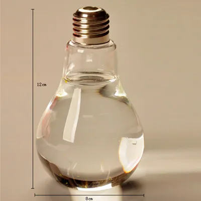 

Home Decor Wedding Decoration Light Bulb Transparent Glass Vase Fashion Hydroponic Flower Vase Home Hecoration Gifts