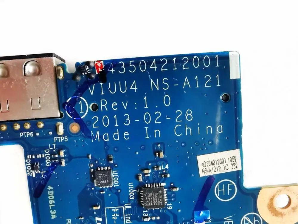 Оригинал для Lenovo YOGA 11S USB board viu4 NS-A121 Протестировано хорошее качество бесплатная