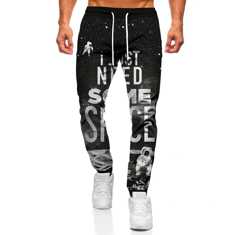 

Letter Printing Loose Sports Comfortable Fitness Pants Casual 3D Printing Funny Large Size Men's Sports Pants Jogging S-6XL