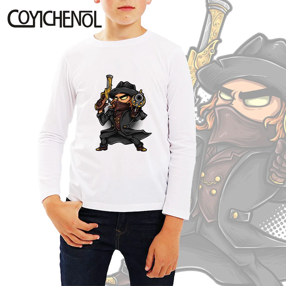

Забавный Герой мультфильма детская футболка 2019 Kawaii-зима, с мультипликационным принтом «Человек От 2 до 12 лет анимация модальный длинный рук...