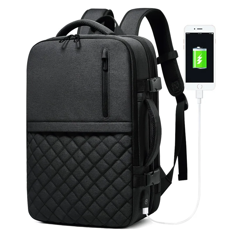 

Мужской многофункциональный деловой рюкзак для ноутбука 15,6 дюйма, вместительная Водонепроницаемая дорожная сумка, школьный рюкзак для под...