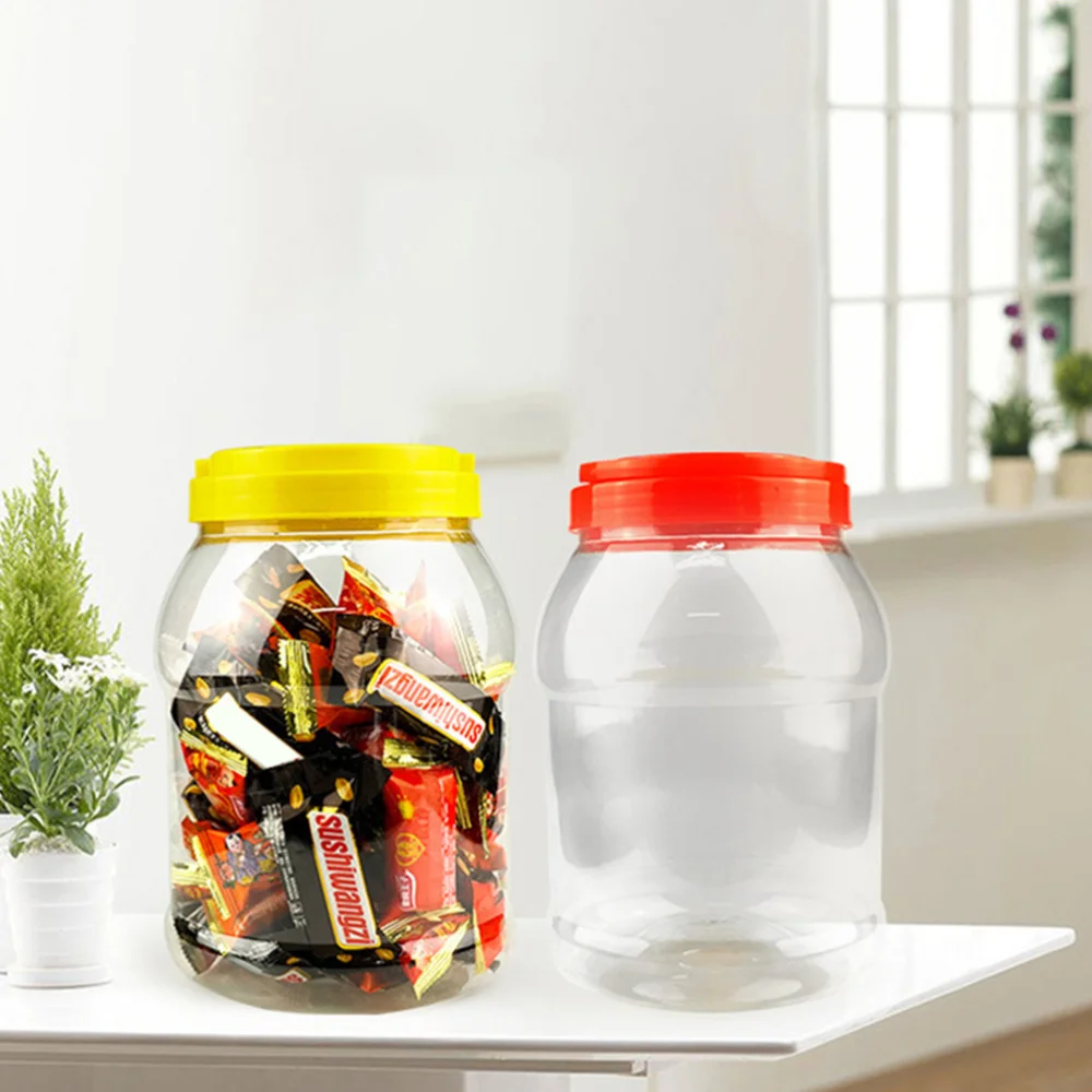 

2Pcs Tea Storage Jars Food Sealed Cans Storage Container (2200ML)